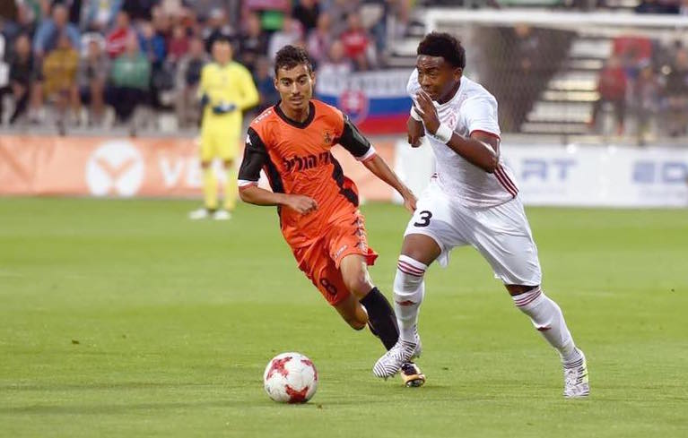 Keston Julien in action for AS Trencin.