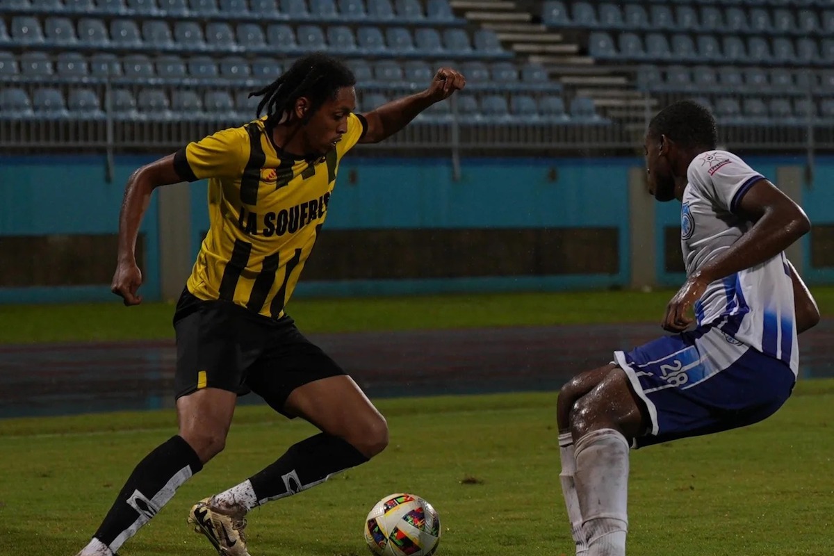 Action between Central FC and Eagles FC at the Ato Boldon Stadium in Couva on Saturday, December 14th 2024.