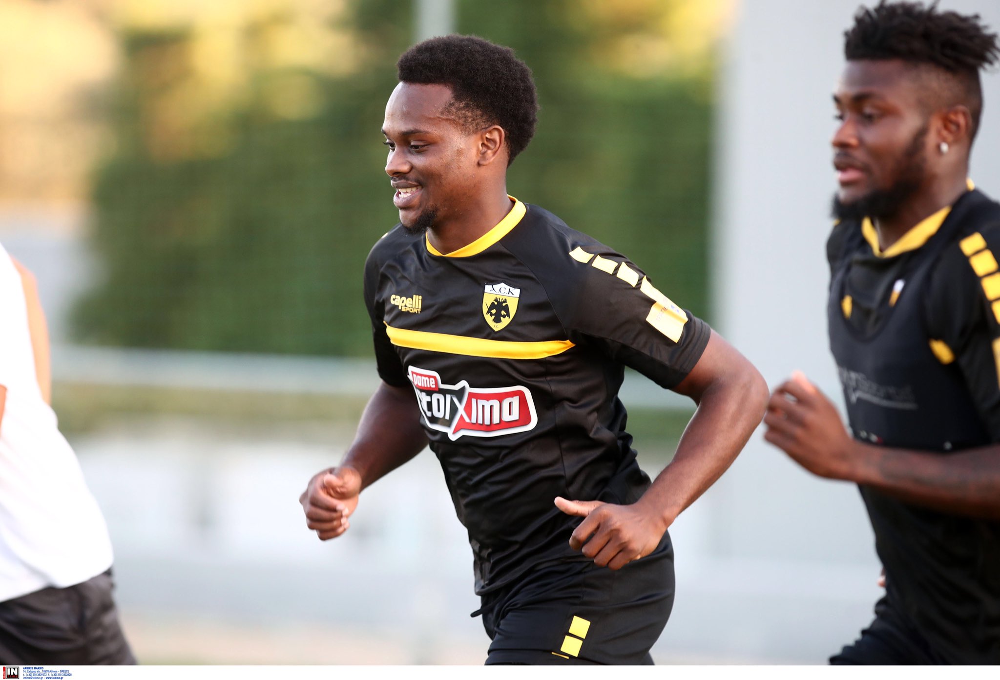 Levi Garcia during his first training session with AEK Athens on September 17th 2020.