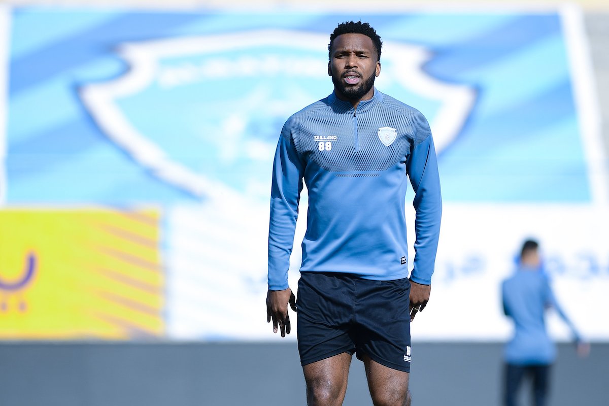 Al-Batin FC midfielder Khaleem Hyland during a training session on January 24th 2021