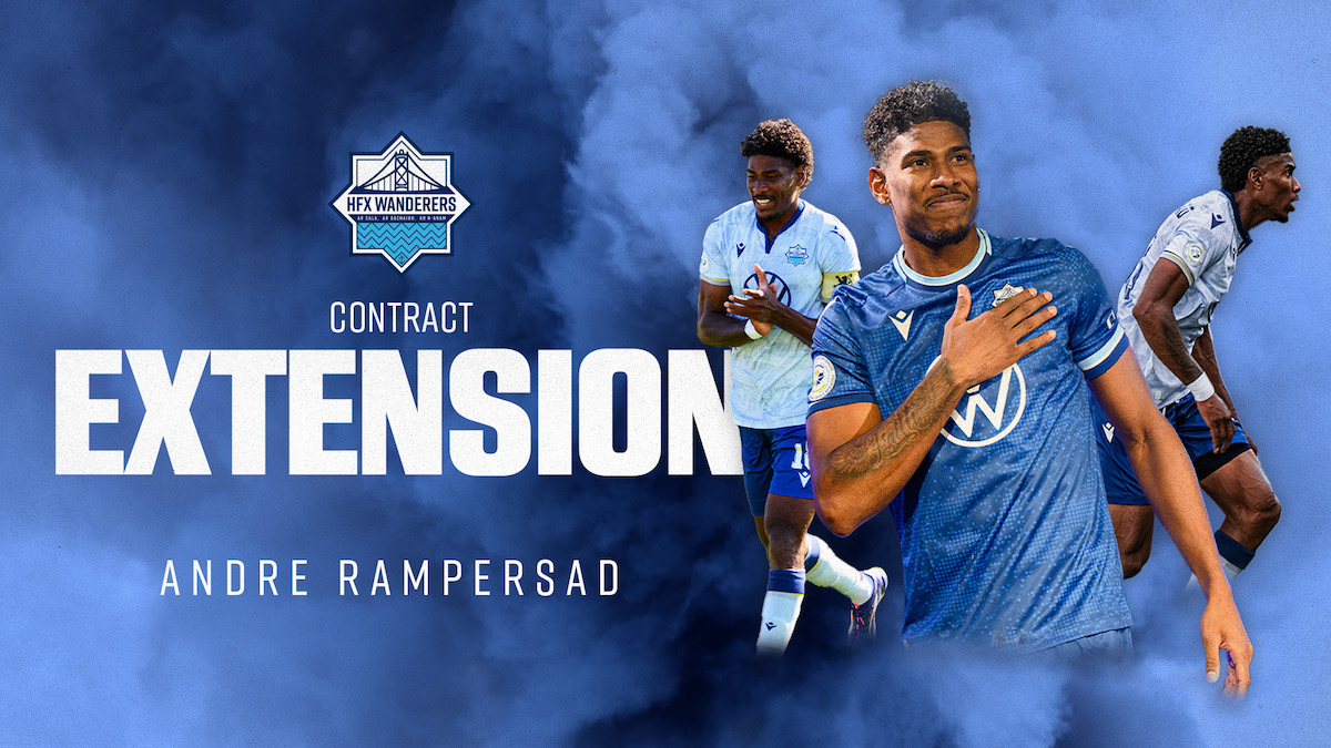 Halifax Wanderers sign Andre Rampersad to new two-year contract with a club option for 2027