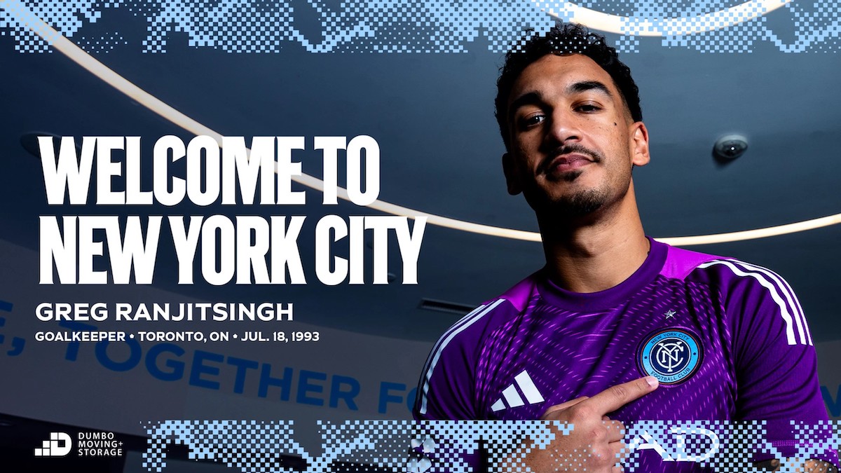 New York City FC signs goalkeeper Greg Ranjitsingh