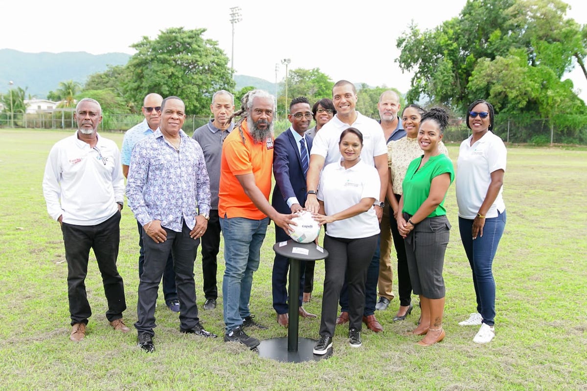 Republic Cup and TTGameplan officials at the launch of the 2025 Republic Cup National Youth Football League season at the Republic Bank Sports Club in Barataria on Thursday, January 9th 2025.