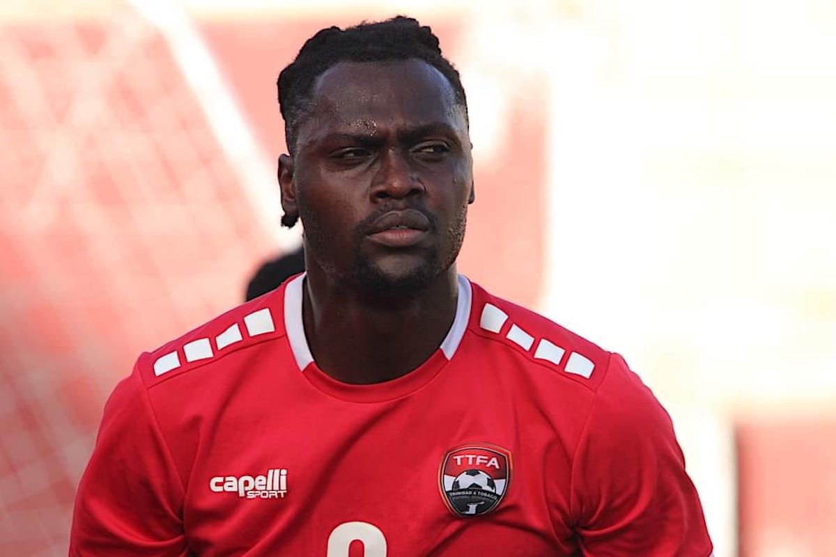 Trinidad and Tobago Captain Aubrey David participates in a team training session , on October 9, ahead of his team's Concacaf Nations League match against Cuba, in Santiago, on October 10, 2024.