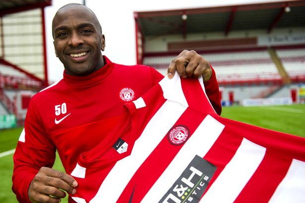 Jason Scotland unveiled at Hamilton Academical