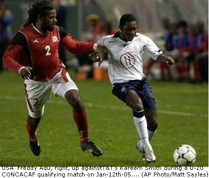 T&T's Kareem Smith vs Freddy Adu