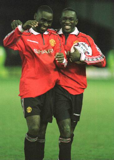 Andy Cole and Dwight Yorke