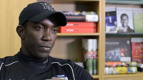 Dwight Yorke discussing coaching