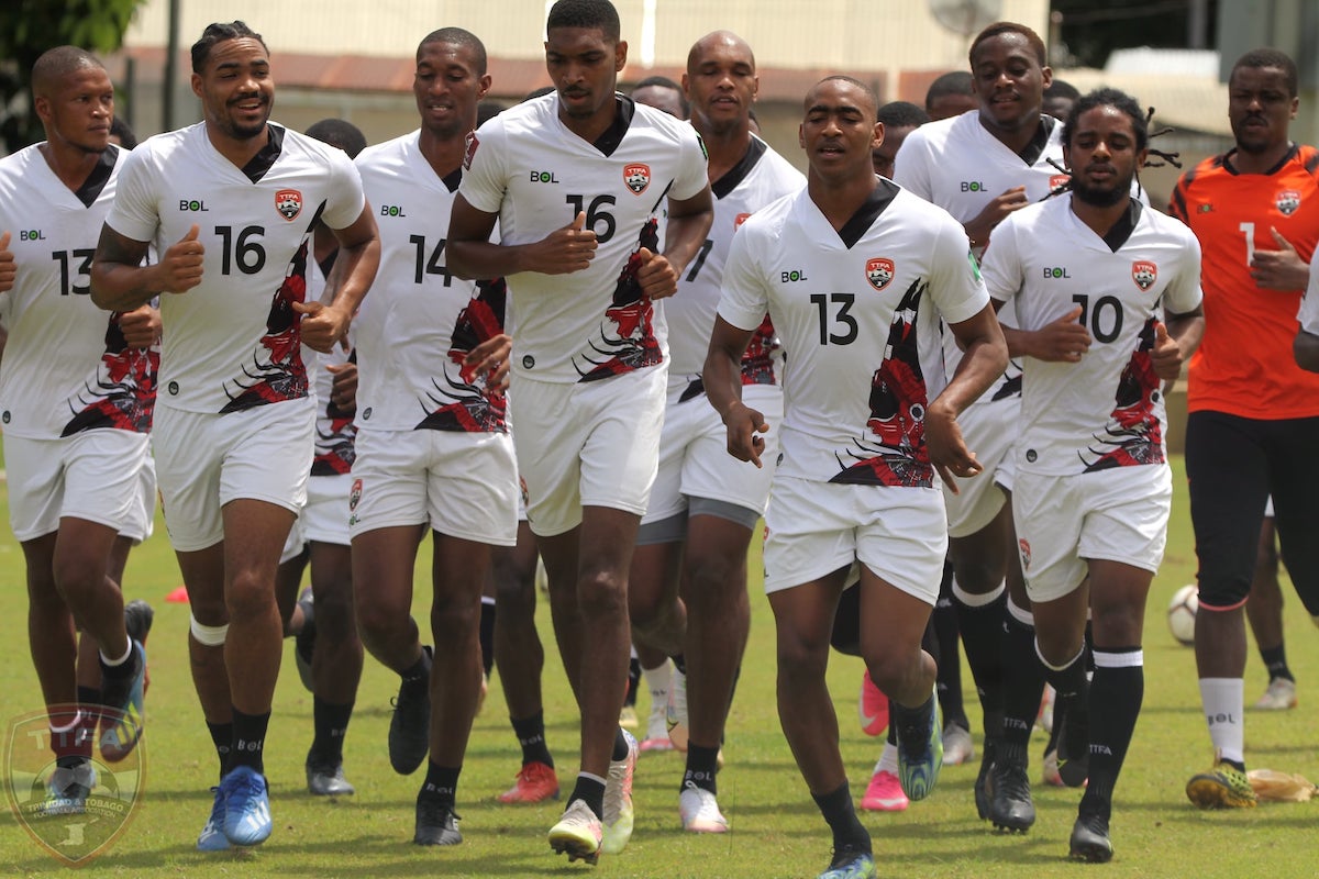 T&T men's senior team training at Diego Martin Sporting Complex on Thursday, September 23rd 2021