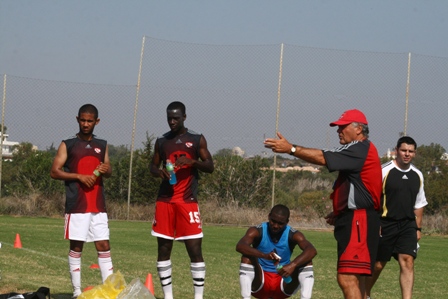 T&T U-20 training in Cyprus