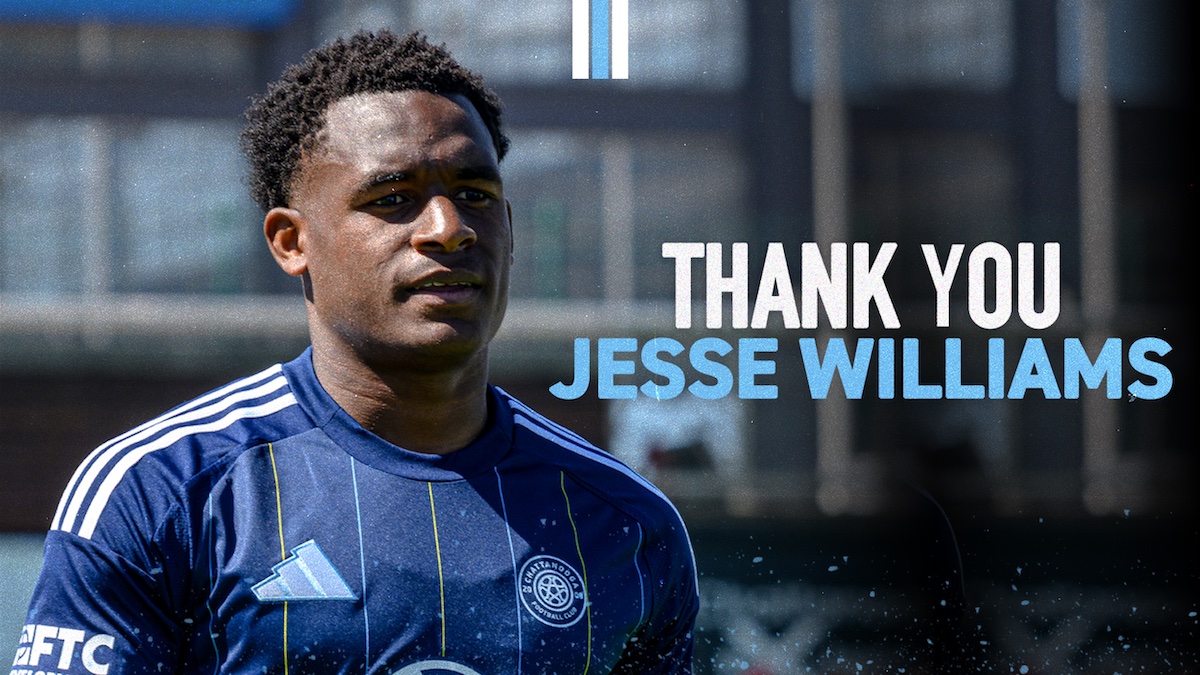 Chattanooga FC agrees to mutual contract termination with defender Jesse Williams