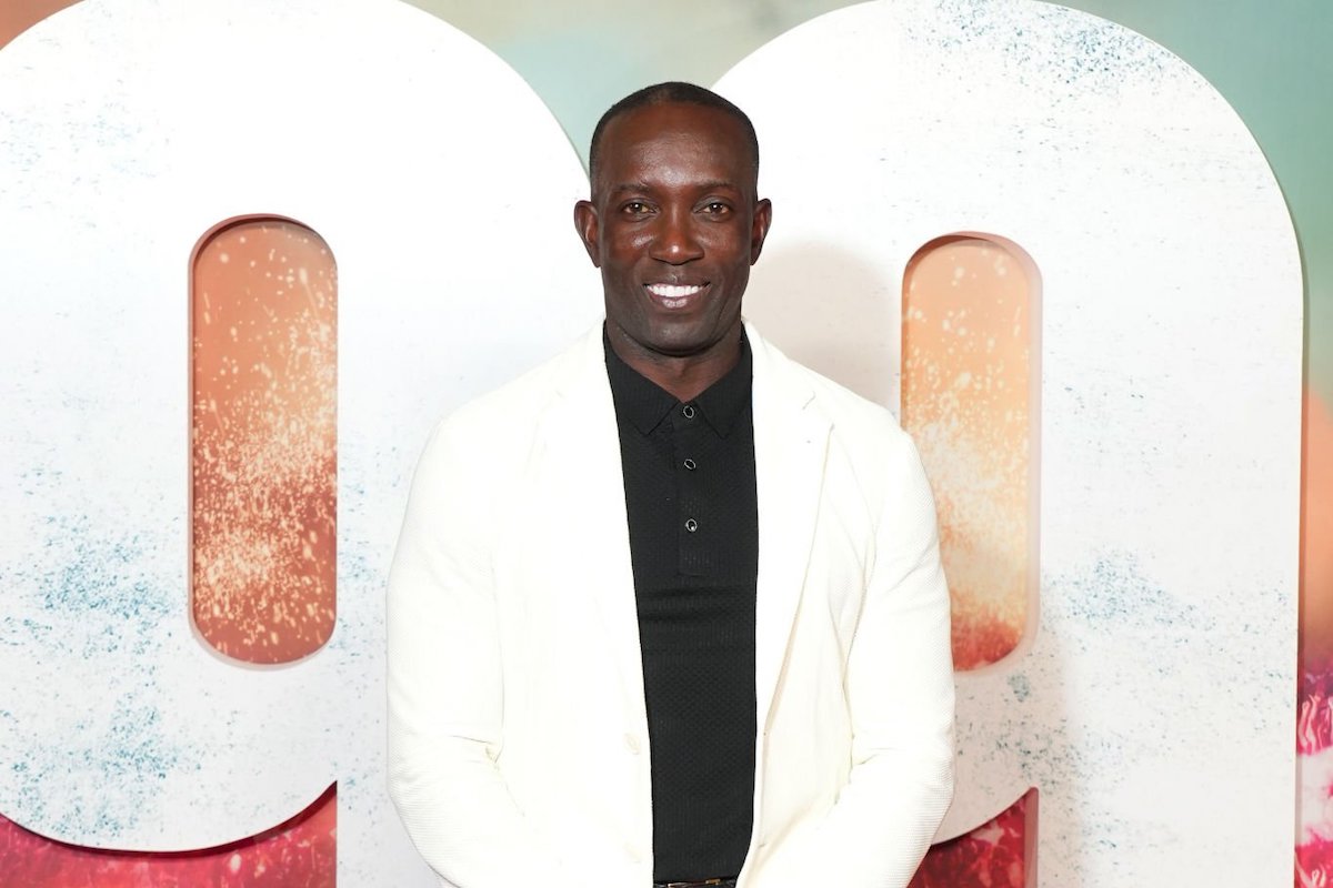 Dwight Yorke attends the "99" World Premiere at Printworks on May 09, 2024 in Manchester, England. (Photo by Dominic Lipinski/Getty Images)