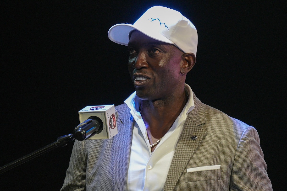 Former Trinidad and Tobago and Manchester United star Dwight Yorke unveiled as the new national senior men’s head coach, during a TTFA-hosted ceremony, at the Ato Boldon Stadium, Balmain, Couva, on Thursday, November 14th 2024.